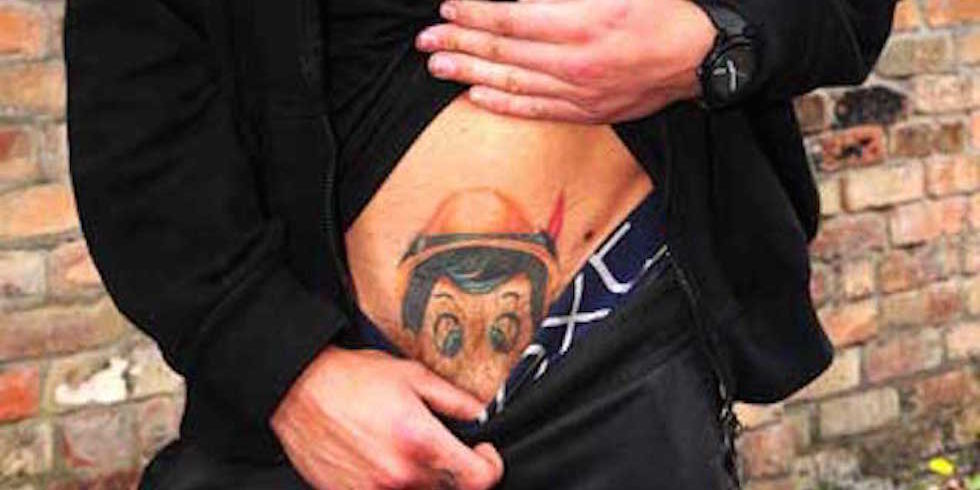 tattoo on penis Pinocchio