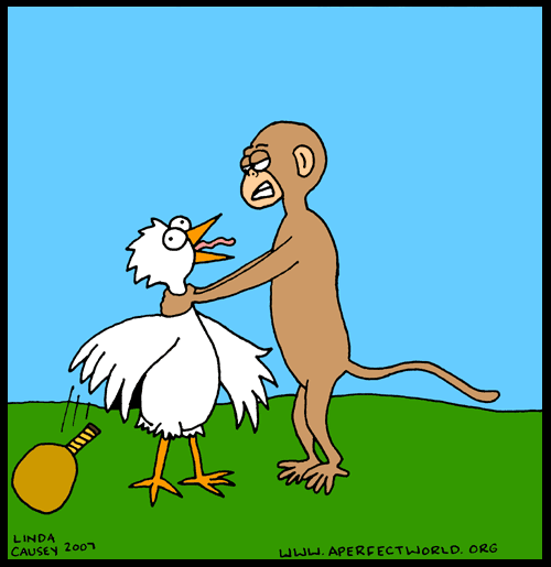 monkey spank Cartoon