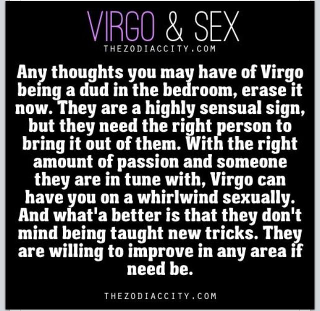 sex signs Virgo