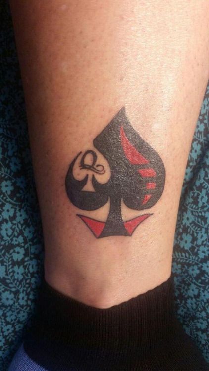 tattoo Queen spades