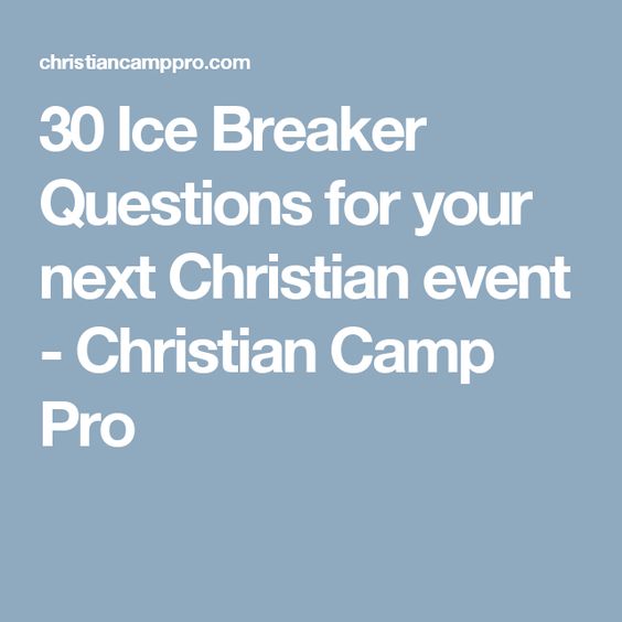 adult Ice breakers for