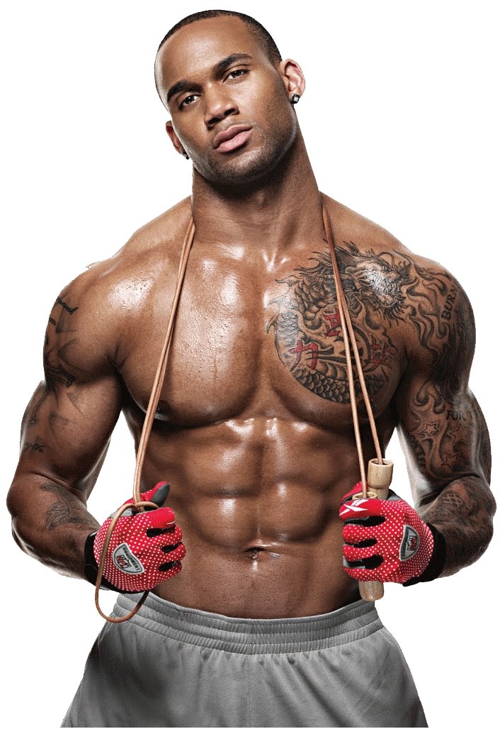 tattoos muscles Black and with men