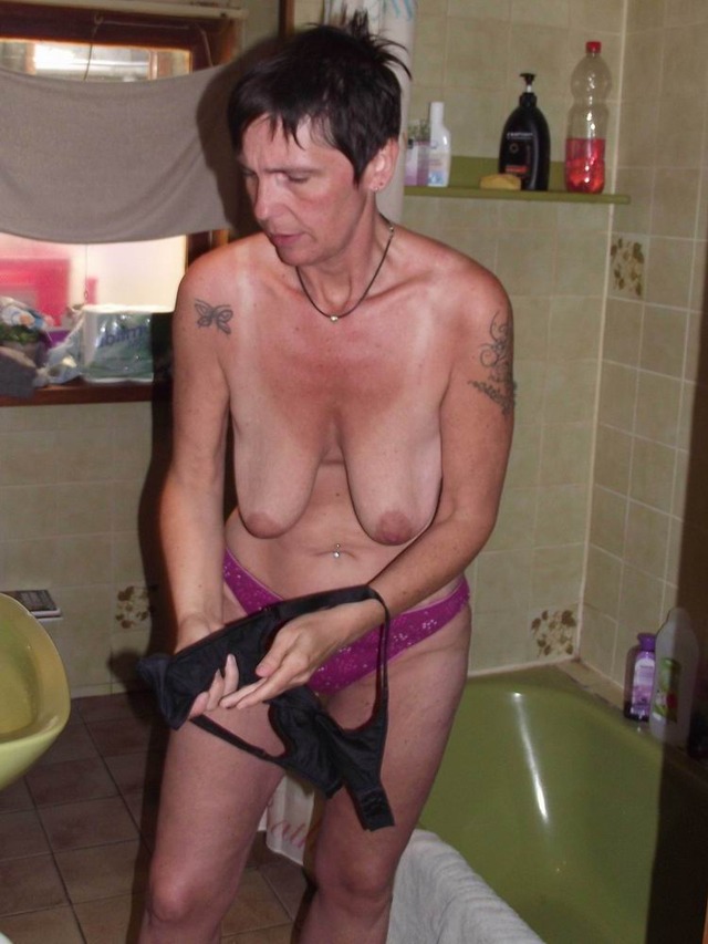 shower Mature naked mom