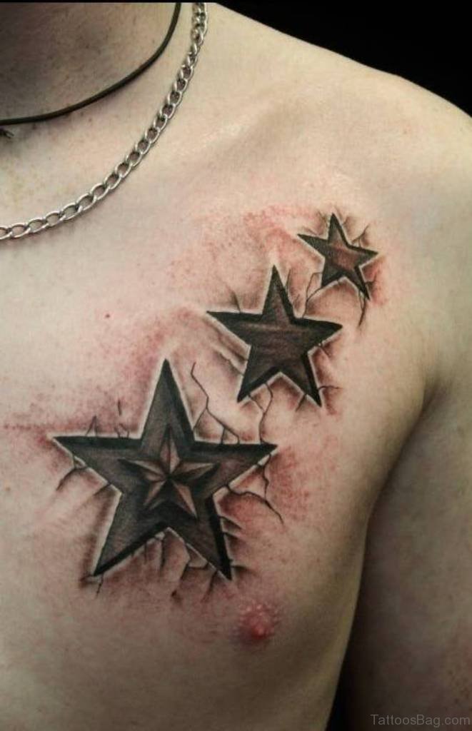 tattoos Star breast