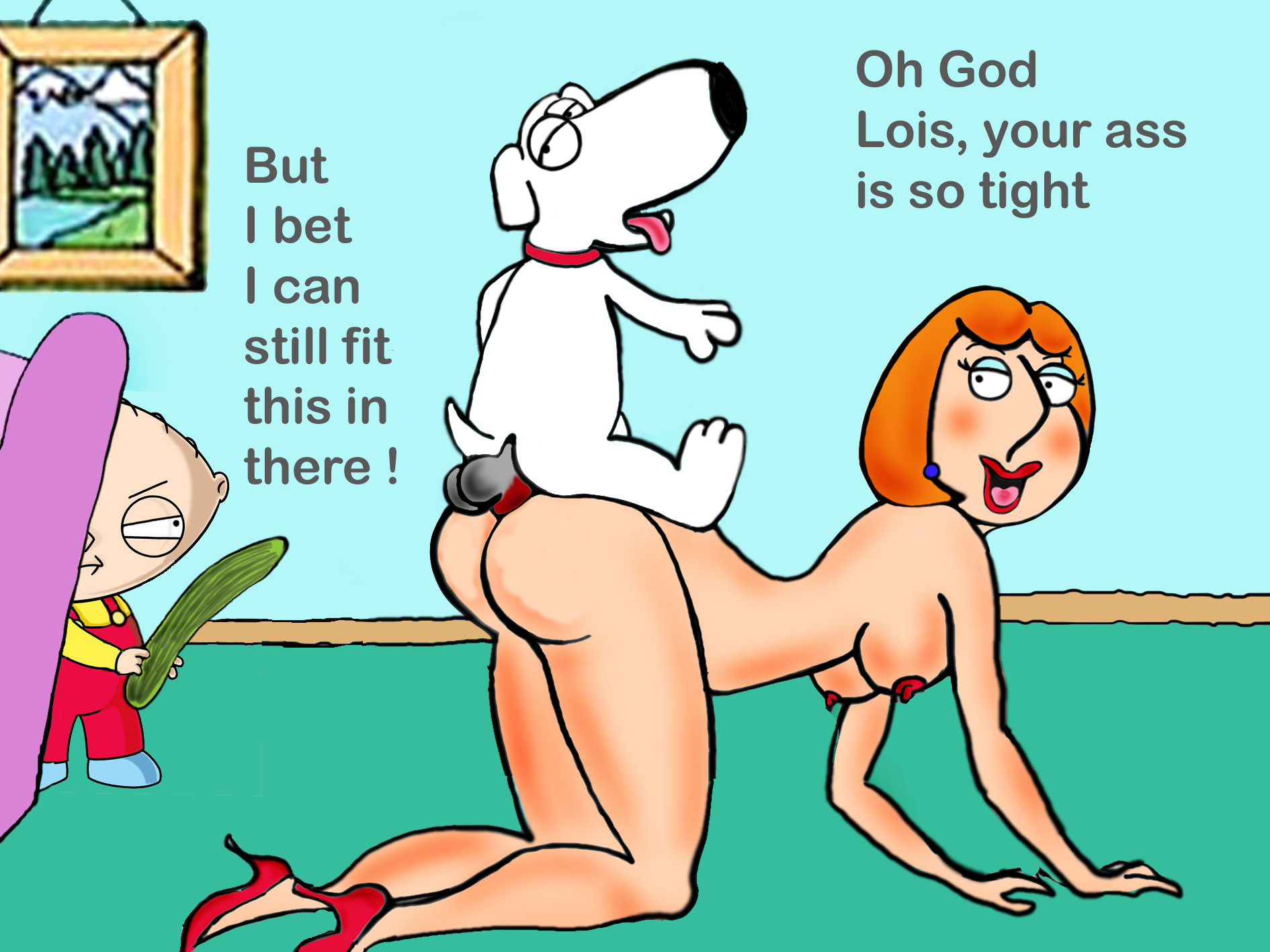 guy lois Cartoon porn family